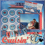 Reminisce Signature Series Cruise CRUISIN’ 12”X12" Scrapbook Paper - Image 2
