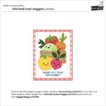 Lawn Fawn Cuts STITCHED ROOT VEGGIES Custom Craft Dies 12pc - Image 2