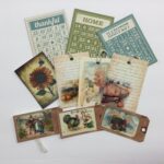 Tags & Ephemera 10pc FALL AND THANKSGIVING TAGS & ATC CARDS Set B - Image 2