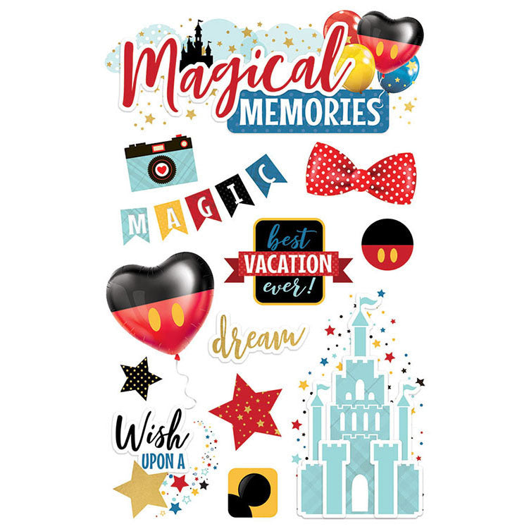 AA33C4B2-3026-49A2-A46E-4E1691423C80.jpg Paper House MAGICAL MEMORIES 3D Stickers 13pc - Image 1