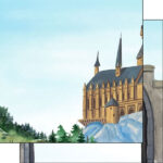 CASTLE LEFT / GATE DS 12X12 Scrapbook Customs Sheet