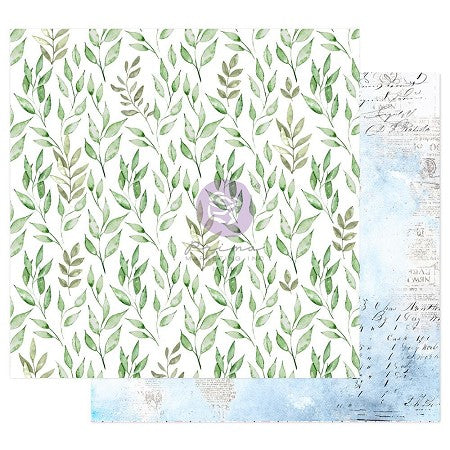 AA78891A-1492-408C-A774-F2CCDB74B0AC.jpg Prima Watercolor Floral PEACEFUL BLISS 12X12 Scrapbook Paper - Image 1