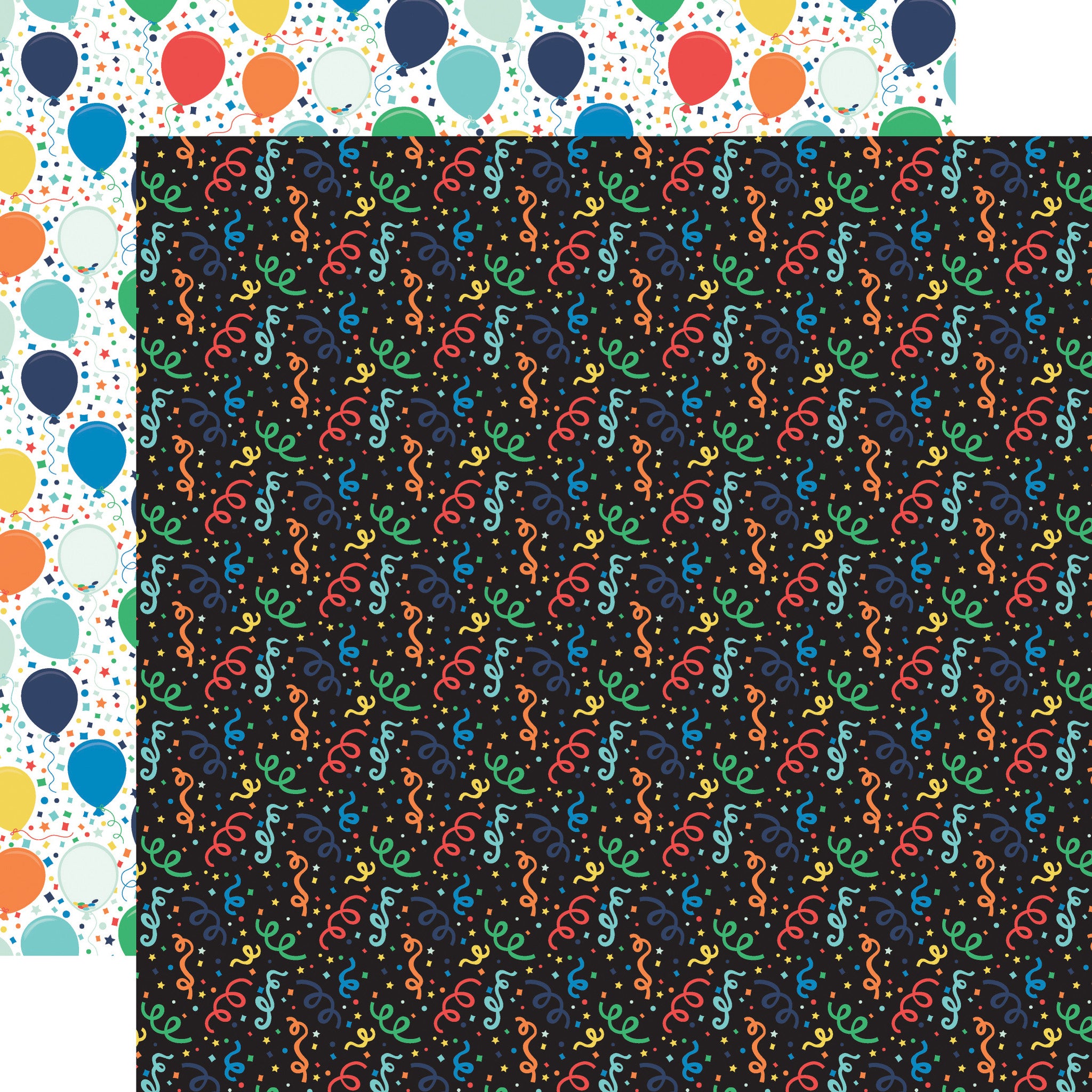 AA94EBB4-A457-440A-9DB7-A1FE79D8344B.jpg Echo Park It’s Your Birthday BOY CONFETTI 12"X12" Scrapbook Paper - Image 1