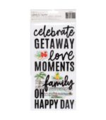 Thickers Pebbles CHASING ADVENTURES Foam Phrase Stickers 62 pc. - Image 2