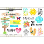 Hawaii 10pc KAUAI Scrapbook Kit Paper Stickers - Image 8