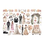 Stamperia ROMANCE FOREVER Adhesive Ephemera Cut Outs - Image 2
