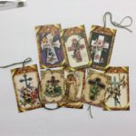 Tags & Ephemera 8pc HAPPY EASTER CROSS TAGS