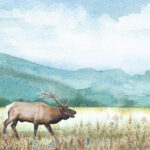 Scrapbook Customs ELK DS Watercolor 12"X12" Paper - Image 2