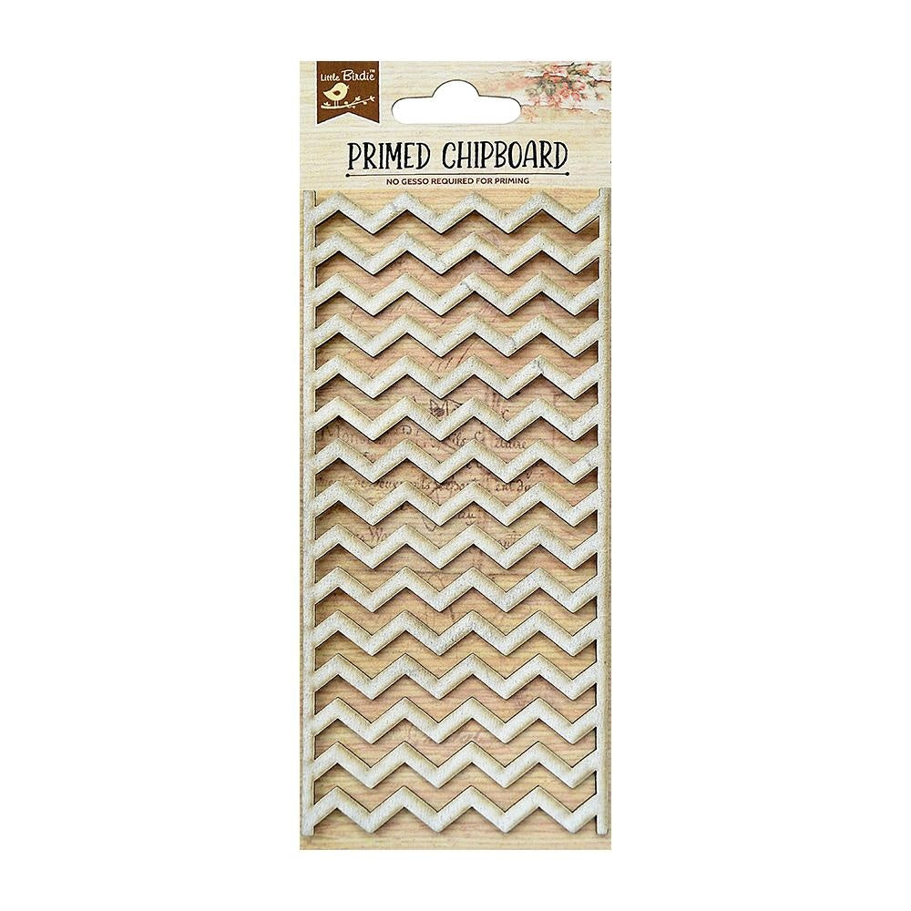 AC438B97-6682-4B1C-8605-3A4097A69C6C.jpg Little Birdie Primed Chipboard CHEVRON 1pc - Image 1