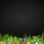 Scrapbook Customs DARK TROPICAL FLORAL 12”X12” Paper Pack - Image 4