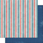 Covid-19 STRIPED POLKA DOT Double Sided 12X12 Paper Scrapbook Customs