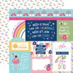 Echo Park PLAY ALL DAY GIRL 12”X12” Scrapbook Paper - Image 4