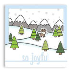 Lawn Fawn OVER THE MOUNTAIN BORDERS Clear Stamps 7pc - Image 5