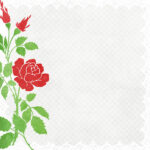 Magical ROSE & DIAMONDS 12"X12" Scrapbook Paper - Image 2