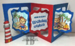 Karen Burniston FANCY LABEL ACCORDION Craft Die Set 6pc - Image 5