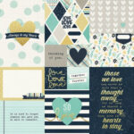 Simple Stories Heart ELEMENTS #2 12x12 Scrapbook Paper