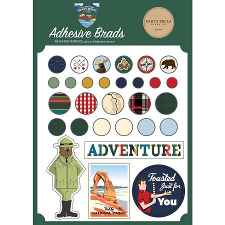 AE566B9E-C8B8-4F55-9B3B-E98C186F3581.jpg Echo Park OUTDOOR ADVENTURES Adhesive Brads 25pc - Image 1