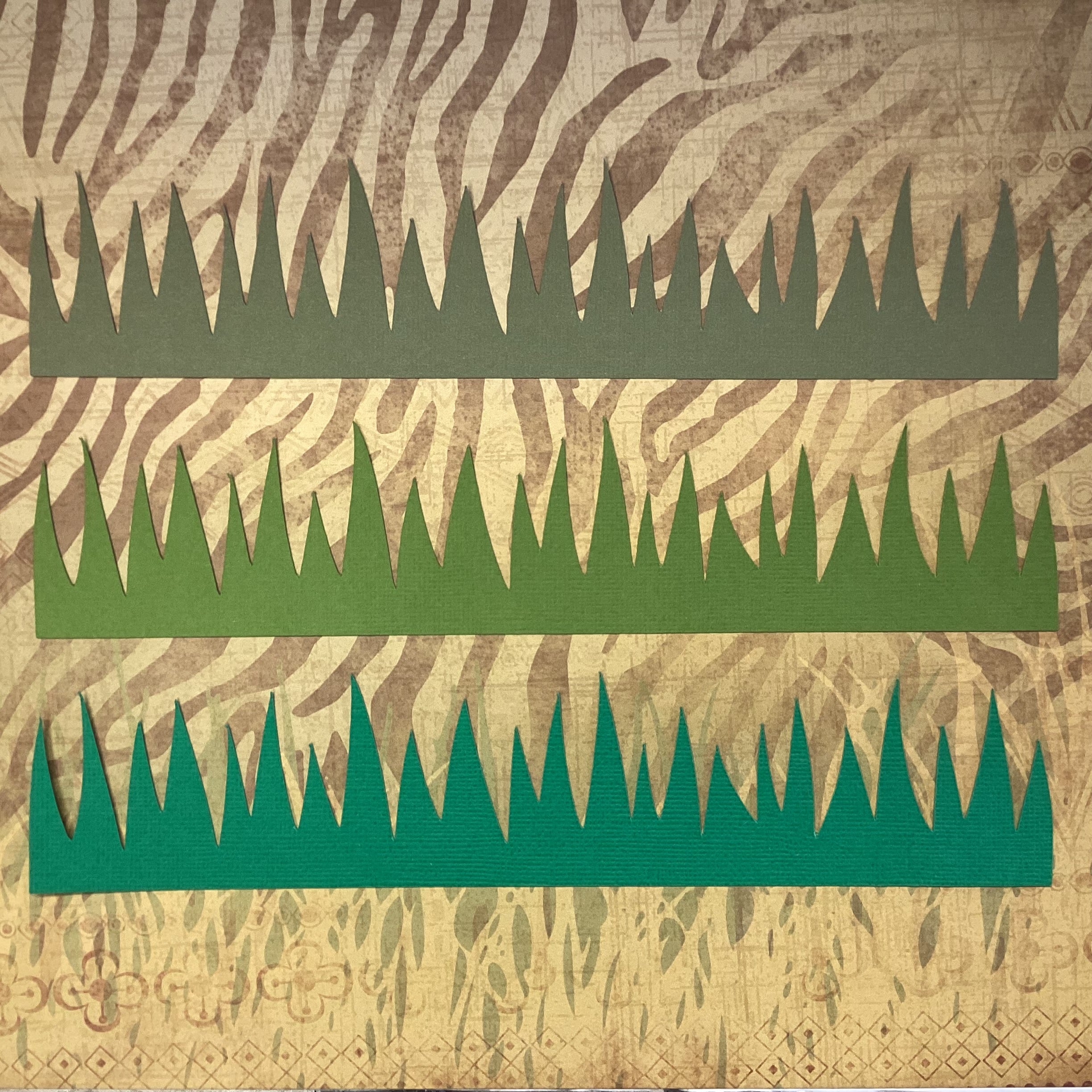 AEBFC930-861B-4094-89C1-5ECF1AAF98E0.jpg GRASS BORDER Diecut Scrapbook Embellishment - Image 1