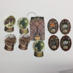 Tags & Ephemera 10pc HALLOWEEN Steampunk Globes Cat - Image 3