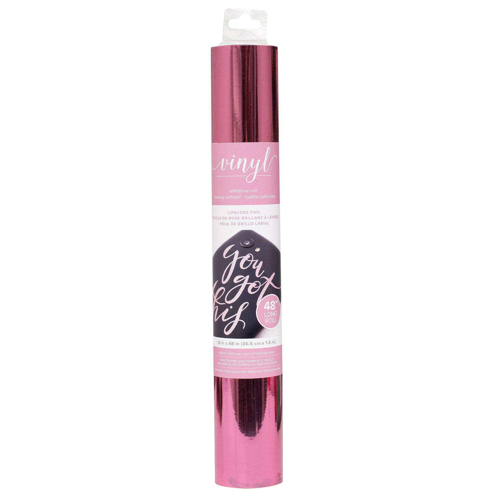 AFF007A3-18BD-415F-8FC9-DE33BA463C10.jpg American Crafts LIPGLOSS FOIL Vinyl Adhesive Roll 12”x 48” - Image 1