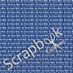 Scrapbook Customs AIR FORCE WIFE 12"x12” 4pc Scrapbook Papers - Image 2