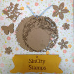 Sin City Stamps Butterfly Chip Board Album  5.5" X 5.5 ''