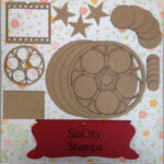 Sin City Stamps Movie Reel Chip Board Album  5.5" X 5.5 ''