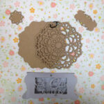 Sin City Stamps Doily Chip Board Album  5.5" X 5.5 ''