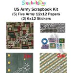 Scrapbook Customs ARMY KIT 1B 12"X12" Paper Stickers 7pc