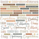 49 and Market LITTLE CELEBRATIONS Chipboard Words 61pc - Image 2