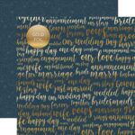 Echo Park JUST MARRIED 12”x12” Scrapbook Paper - Image 4