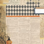 Photoplay Halloween Junque PUMPKIN PATCH 12X12 Scrapbook Paper - Image 3