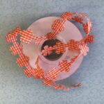 Scrapbooksrus GINGHAM FLORAL RIBBON 1 yard - Image 3