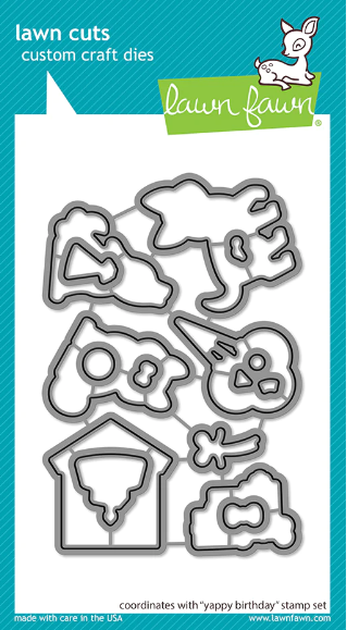B19110A3-F382-4100-B716-3FAB76AB3550.png Lawn Cuts YAPPY BIRTHDAY Custom Craft Dies 14pc. - Image 1