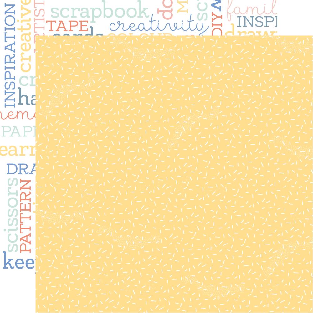 B19C6E45-3715-4EC8-899C-76FB9898434C.jpg Kaisercraft Crafternoon Collection CRAFTY 12"X12" Scrapbook Paper - Image 1