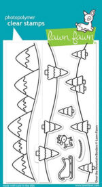Lawn Fawn OVER THE MOUNTAIN BORDERS Clear Stamps 7pc
