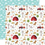 Echo Park FUN ON THE FARM 12”x12” Scrapbook Paper - Image 2