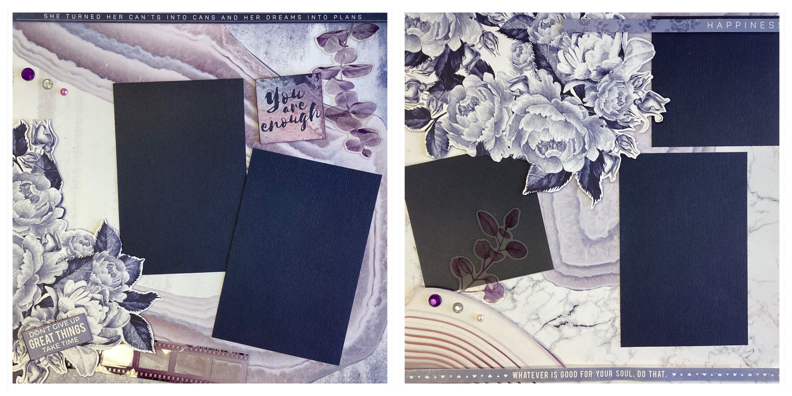 B246C53A-9FCB-438A-96B0-759180DA330D.jpg HAPPINESS & DREAMS 12"X12 Scrapbook Page Kit - Image 1