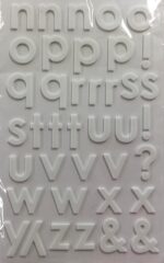 Queen & Co WHITE FOAM LETTER STICKERS 78pc - Image 2