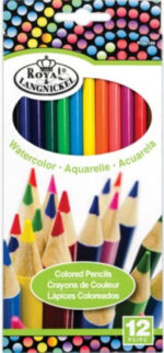 Royal & Langnickel Watercolor COLORED PENCILS 4"X10" 12pc