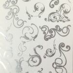 We R Memory Keepers Precious Metal SILVER LINING SWIRL Rubons