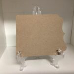 Clear Acrylics Chipboard BRACKET BOOK PAGES 1 Sheet