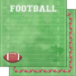 Football WATERCOLOR WOOD 12"X12" 3pc Sports Paper Pack - Image 2