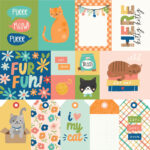 Simple Stories FUR BABY CAT 12”X12” Scrapbook Paper - Image 3