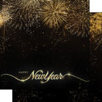NEW YEAR COUNTDOWN KIT 12X12 Scrapbook Paper Stickers 5pc - Image 7