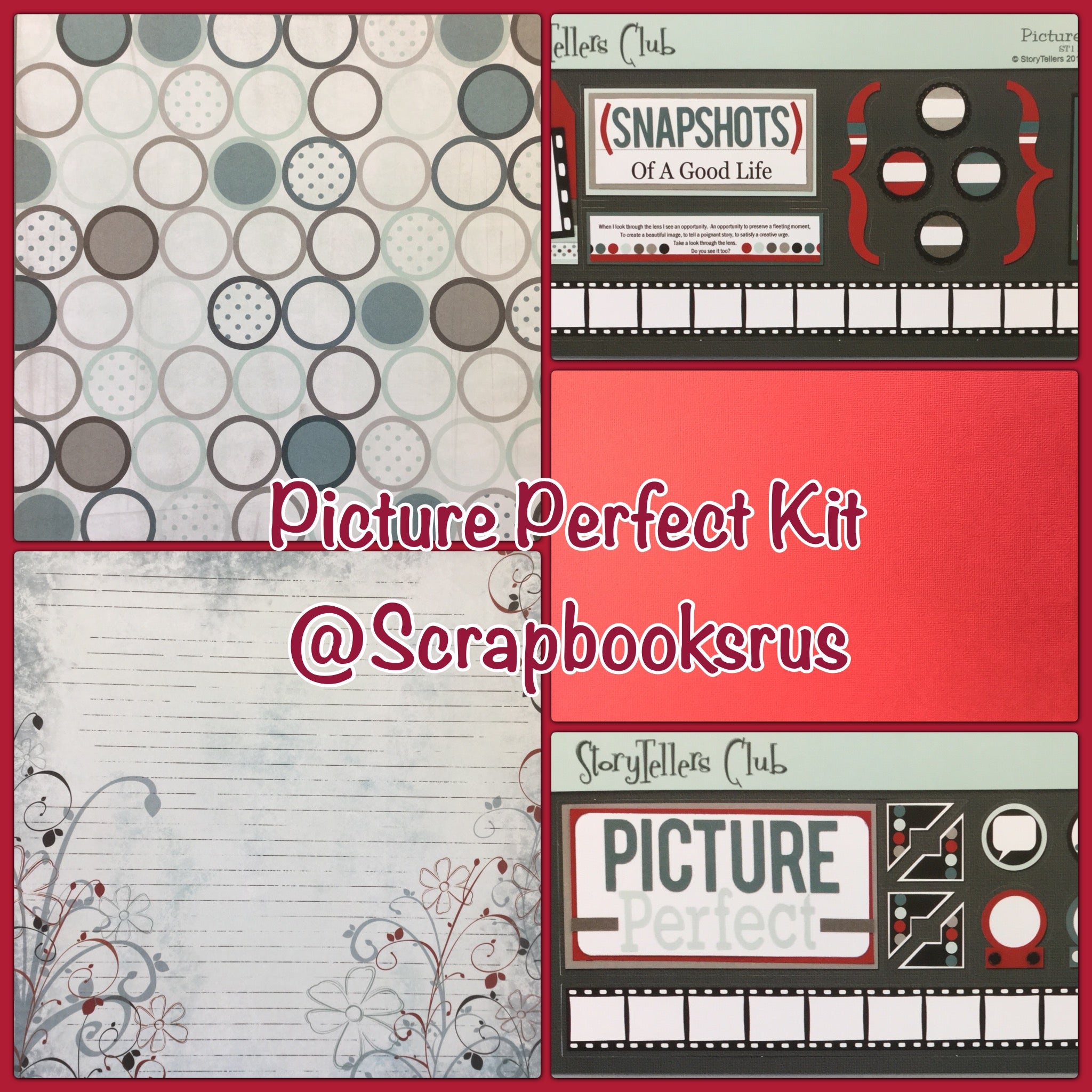 B428B89C-66F9-44AD-8FD8-3849F72C6E90.jpeg Storytellers PICTURE PERFECT KIT 12"X12" Scrapbook Paper & DieCuts 28pc - Image 1