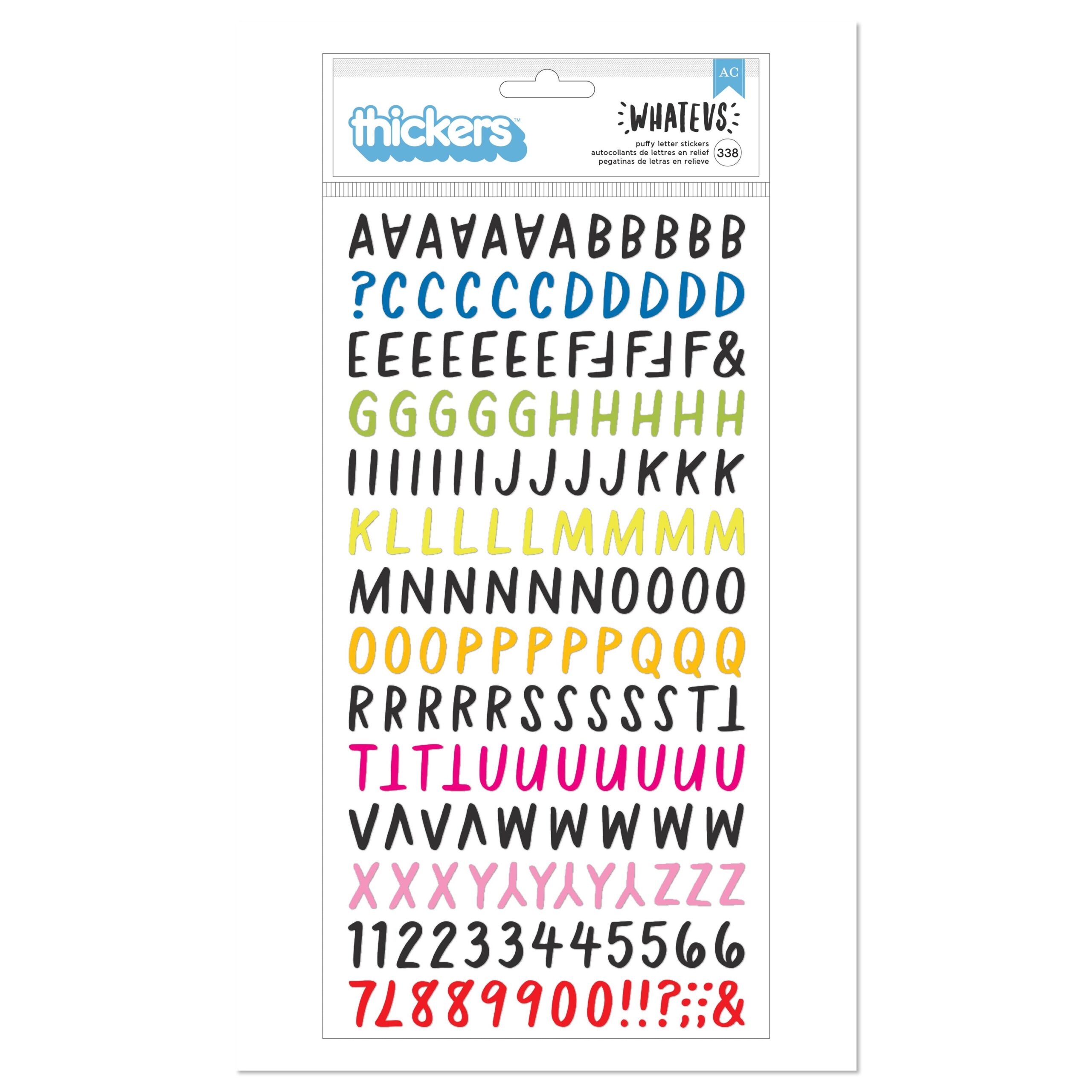 B46CAAF2-62C9-4437-85FD-022F5474F0A5.jpg American Crafts Whatevs Puffy Letter Stickers - Image 1