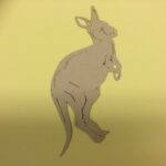 KANGAROO Custom Scrapbook Die Cut