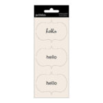Pebbles HELLO Adhesive Labels 9pc.
