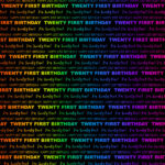 NEON 21ST BIRTHDAY DS 12"X12" Scrapbook Paper - Image 3
